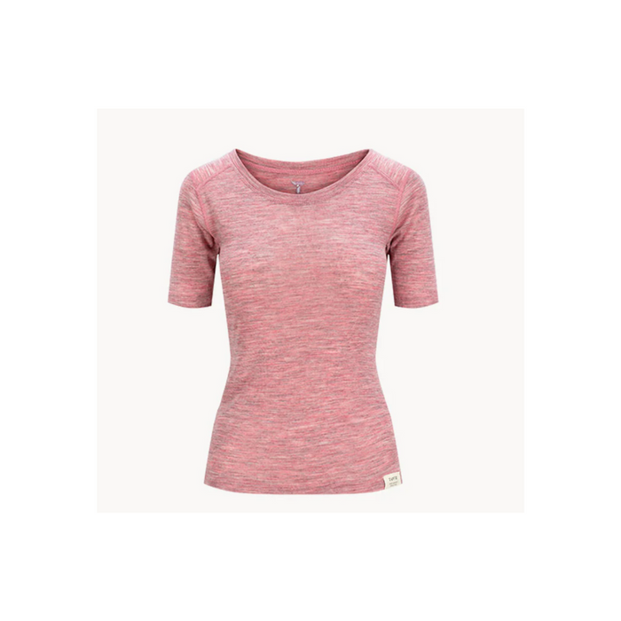 Tufte merino uld t-shirt - Tee Villeple W , lyserød - Heather rose