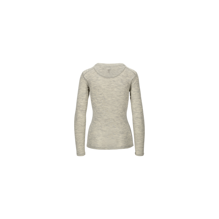 Tufte merino uld langærmet t-shirt Villeple W Long Sleeve Tee - Light Grey