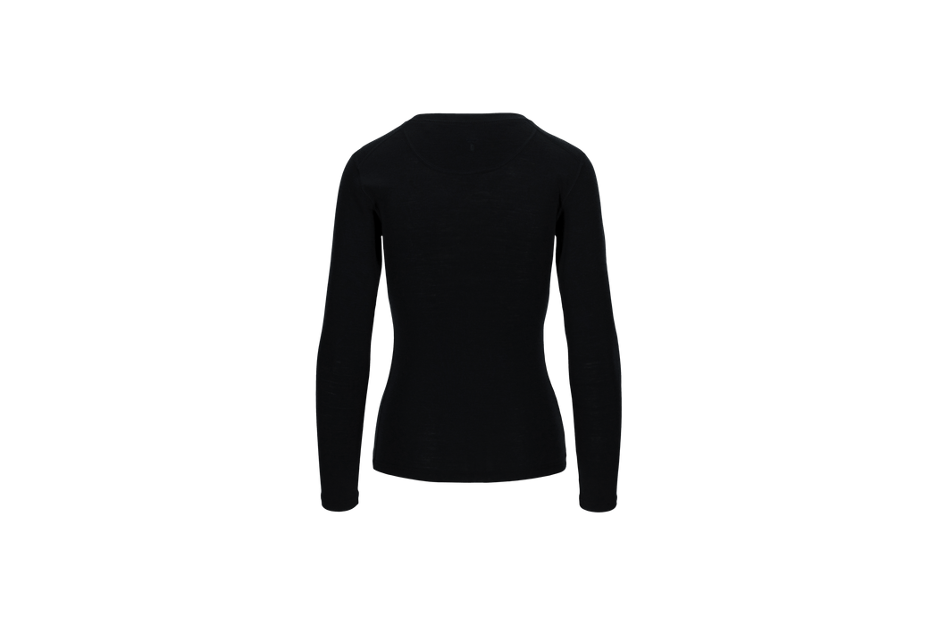 Tufte merino uld langærmet t-shirt Villeple W Long Sleeve Tee, Navy