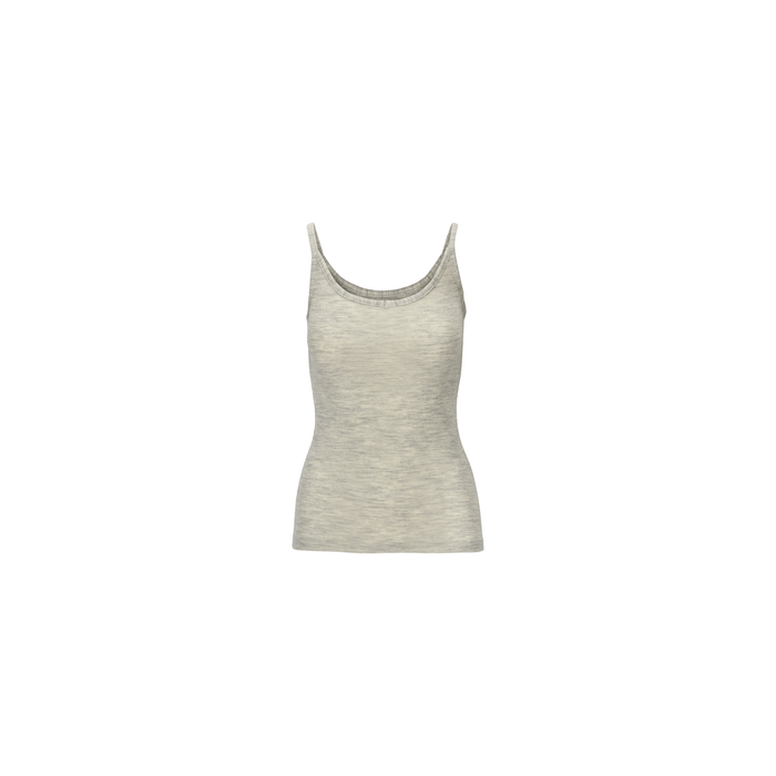 Tufte Merino uld top - Villeple W Singlet, Light Grey Dame - Women