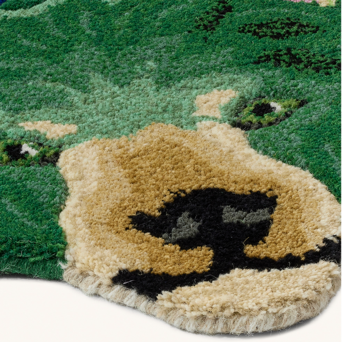 Doing Goods - Josie Jardin Bear - Large - Grøn Blomster bjørn
