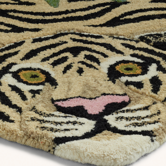 Doing Goods - Floral White Tiger - Large - Hvid Tiger