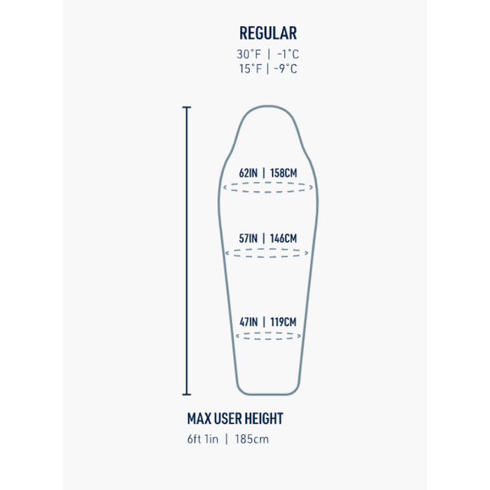 Sea to summit - Flame Ultralight sovepose - til kvinder - 395 g