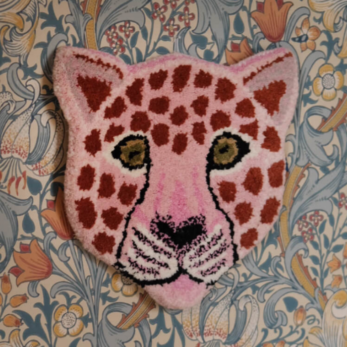 Doing Goods - Pinky Leopard - Head Rug - Tæppe