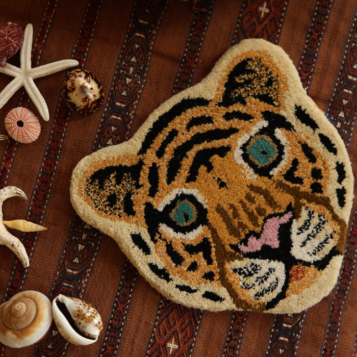 Doing Goods -Cloudy Tiger  - Head Rug - Tæppe