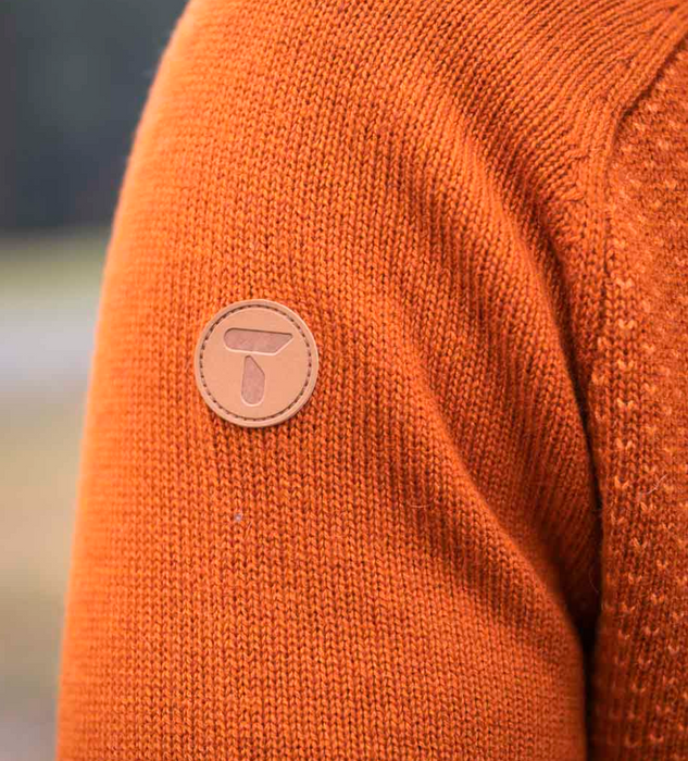 Outdoor Strik - Rust-Orange Low Half Zip - Sweater - Unisex/Herre