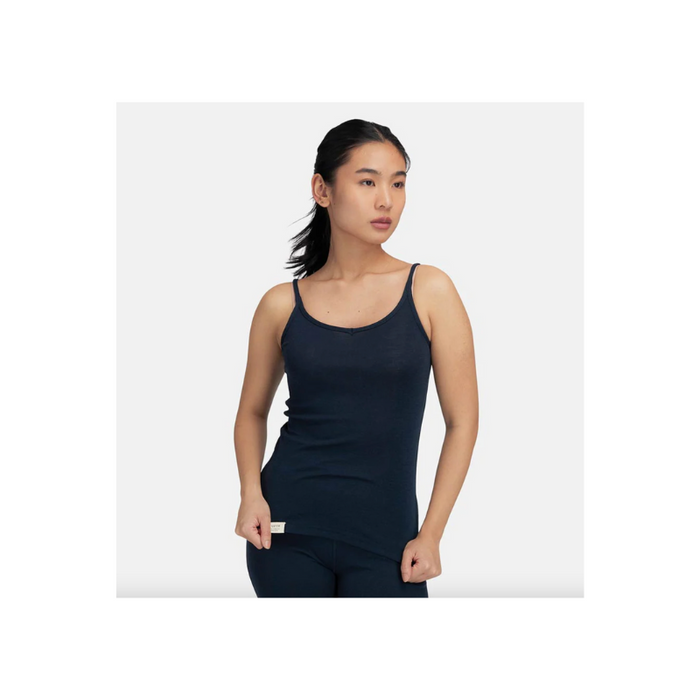 Tufte Merino uld top - Villeple W Singlet, Dame - Women - Navy