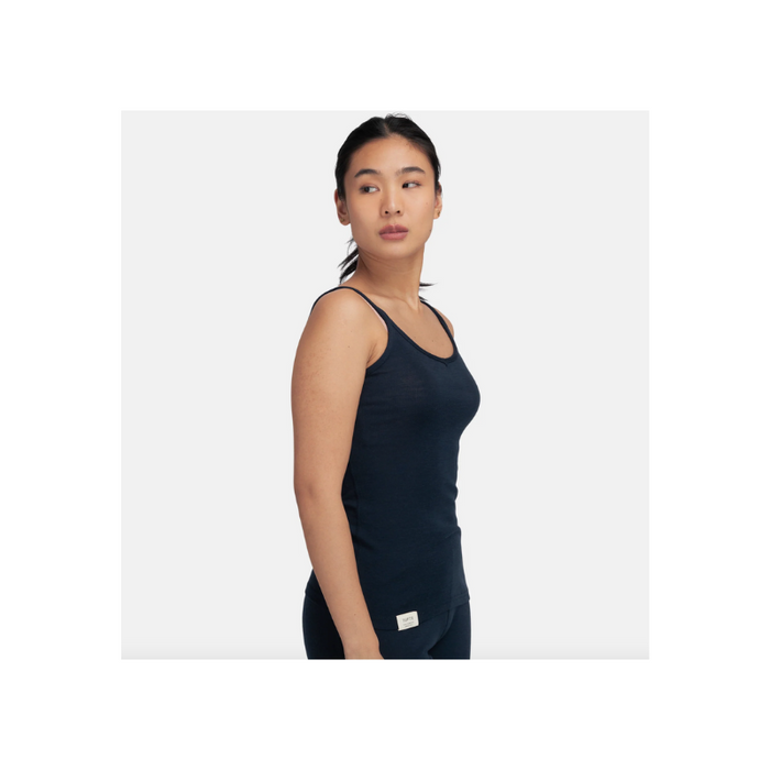 Tufte Merino uld top - Villeple W Singlet, Dame - Women - Navy