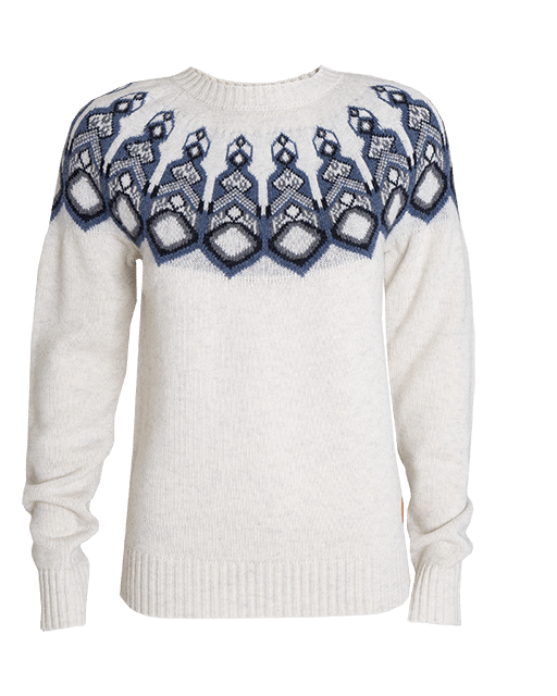 Tufte Strik Rosenfink Pattern Sweater, Offwhite