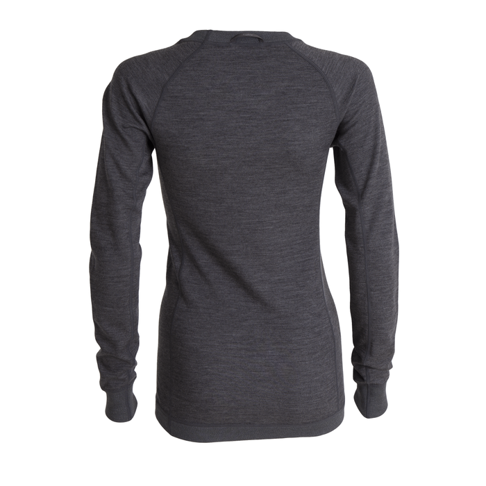 Tufte Bambull Women Crew Neck, Grå - XL tilbage