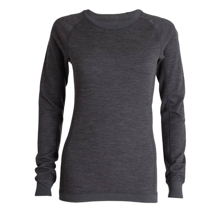 Tufte Bambull Women Crew Neck, Grå - XL tilbage