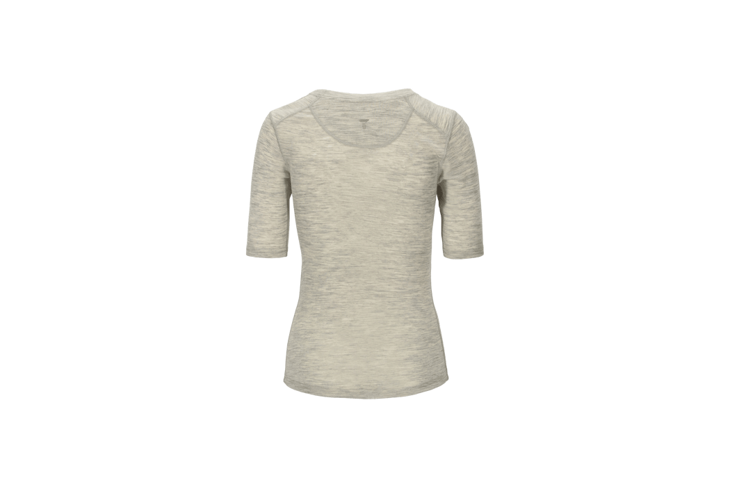 Tufte W - Merino uld - Villeple Tee T-shirt, Grey - L tilbage