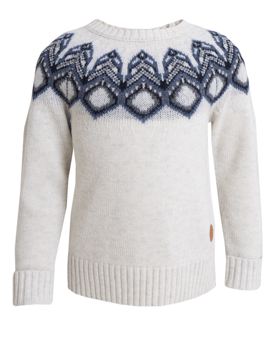 Tufte Kids Rosenfink Pattern Sweater - Offwhile - Strik