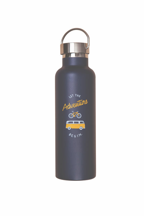 Roadtyping Thermoflaske - 750 ml. Let the adventure begin bottle