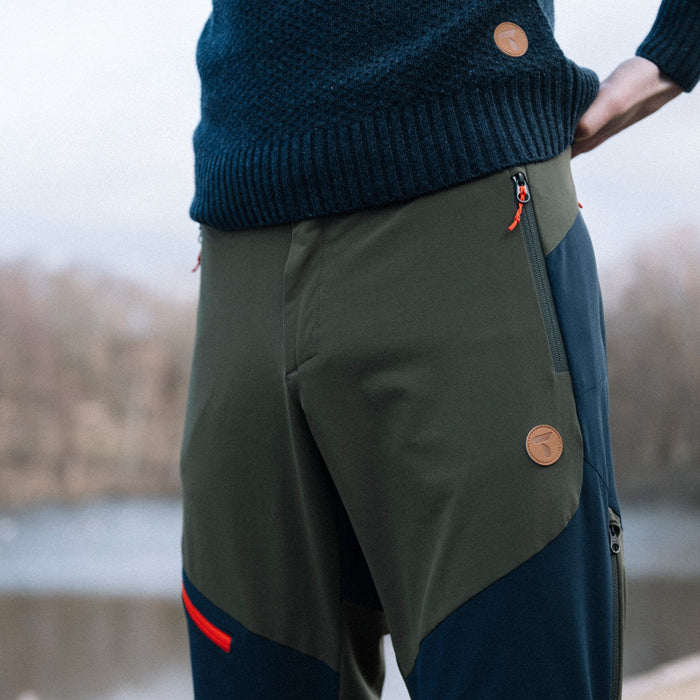 Tufte Man Willow Softshell Pants - Bukser - Army - Forest night