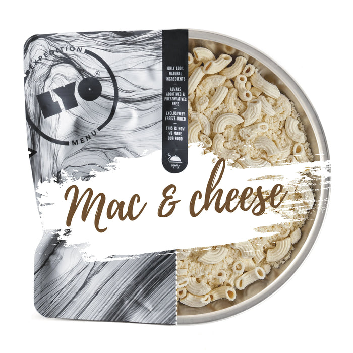 LYO FOOD - klassisk Mac & Cheese.  Pr. 130g / 370g