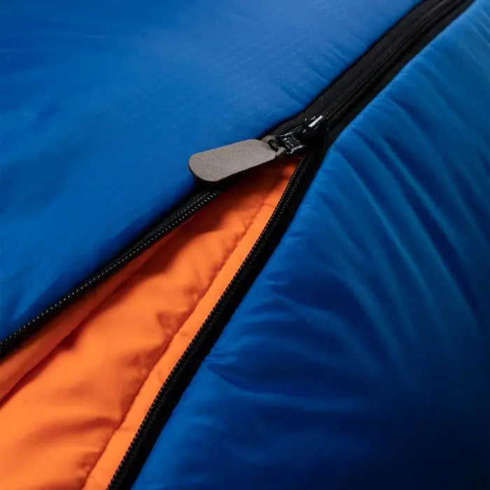 Børne sovepose Blå/orange Junior M / justerbar længde