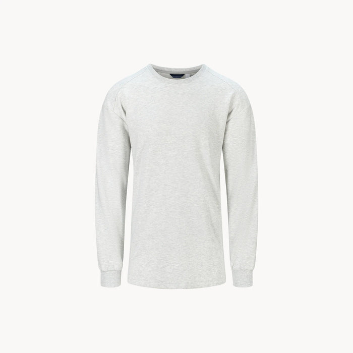 Tufte Wear Puffin sweater, Man - Light Grey/ Baige melange