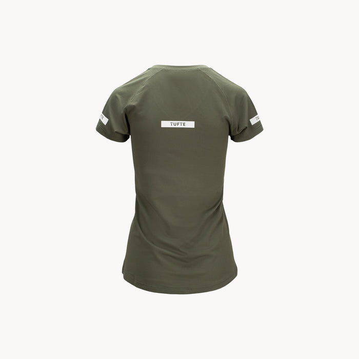 Tufte Active tshirt W Solblom tee - army