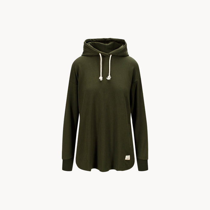 Tufte Puffin W Relaxed Hoodie - Army